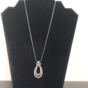 BRIGHTON Alcazar heart double tear drop necklace and earrings set